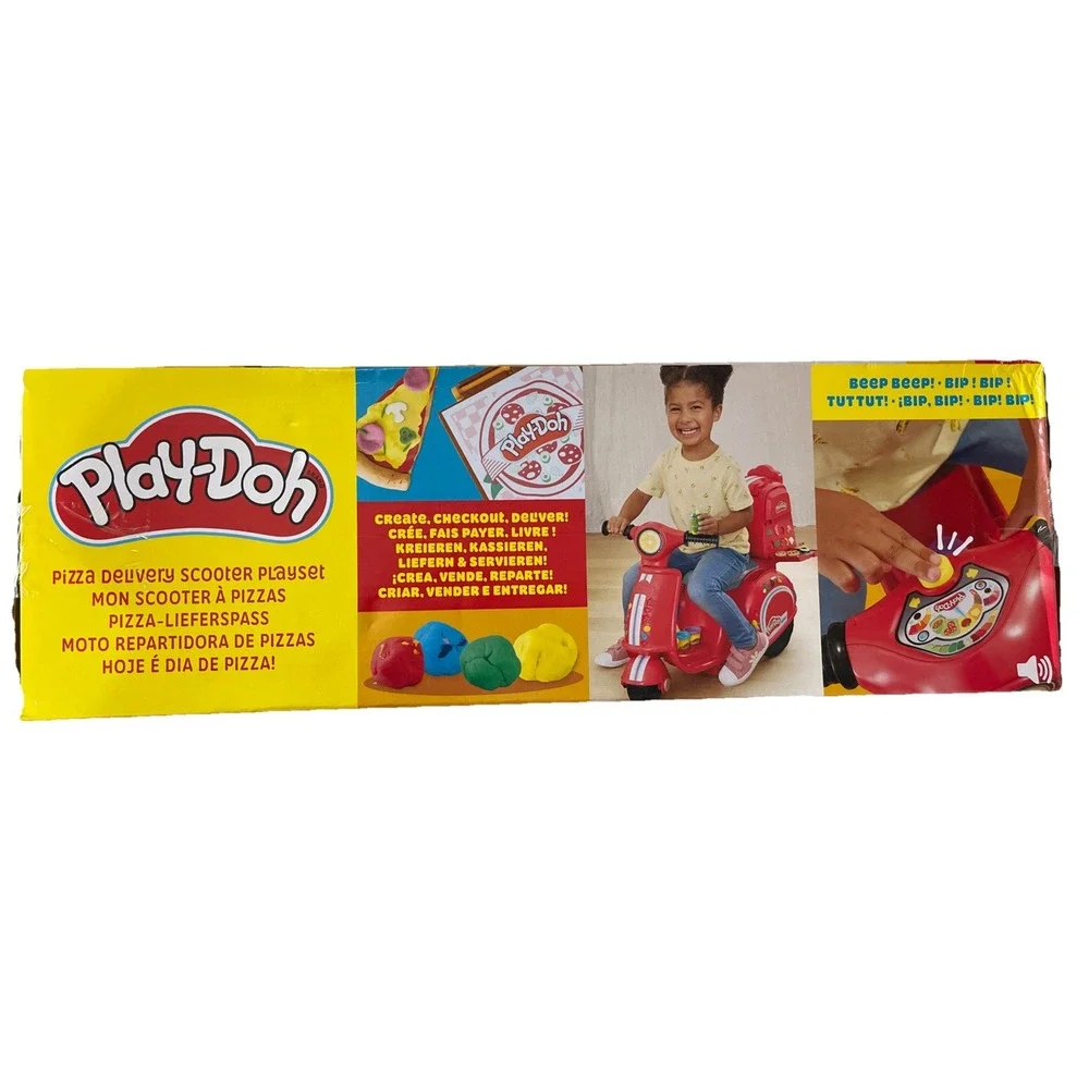 Play-Doh Pizza Delivery Scooter Playset,‎ Large Ride-On Play Toys, Ages 3-5 NEW